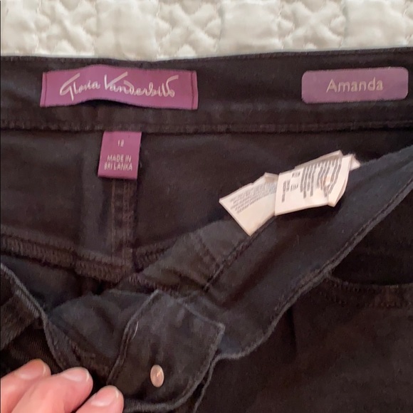 Gloria Vanderbilt black Amanda jeans size 12L - Picture 4 of 7